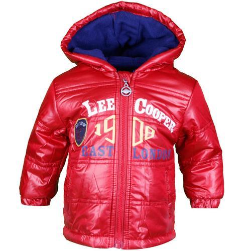 Doudoune A Capuche Bebe Lee Cooper Rouge