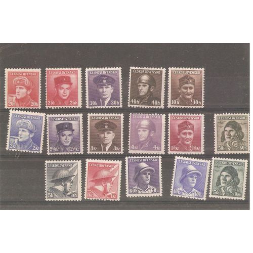 Timbre Tchecoslovaquie 1945 Emission De Londres