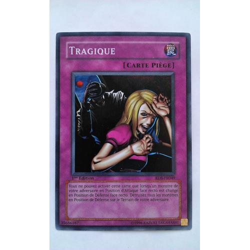 Carte Yu Gi Oh Tragique Rds-Fr049 Super Rare 1ère Edition (Carte Piège)