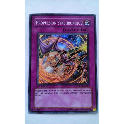 Carte Yu Gi Oh Propulsion Synchronique Tshd-Fr079 Super Rare 1ère Edition (Carte Piège)