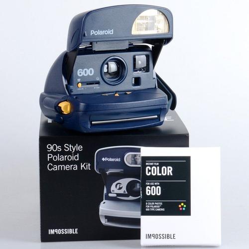 IMPOSSIBLE 2490 - Polaroid 600 Instantané - Bleu Foncé