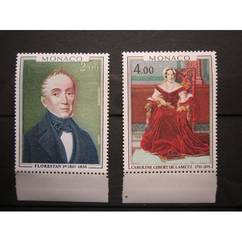 Monaco. Timbres N° 1172 Et 1173 (1978). Prince Et Princesse De Monaco. Tableaux