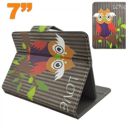 Housse Universelle Tablette 7 Pouces Support Motif Chouette