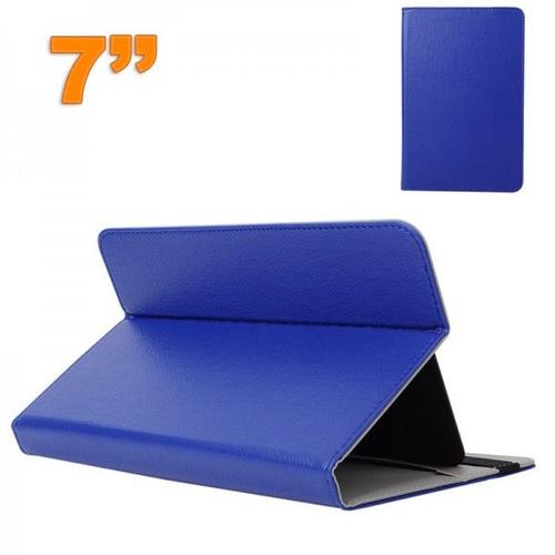 Housse Universelle Tablette 7 Pouces Support Étui Ajustable Bleu