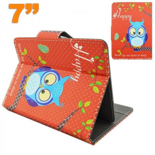 Housse Universelle Tablette Tablette 7 Pouces Motif Chouette Poète