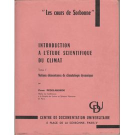 Introduction À L' Etude Scientifique Du Climat