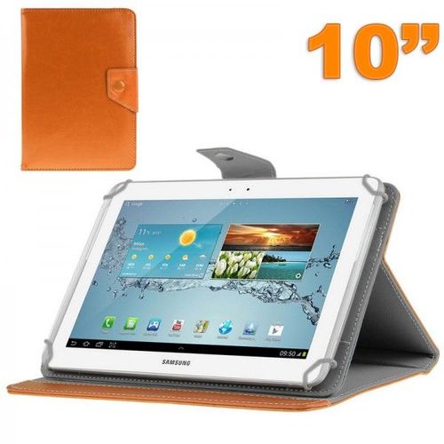 Housse Universelle Tablette 10 Pouces Ajustable 10.1'' Support Orange