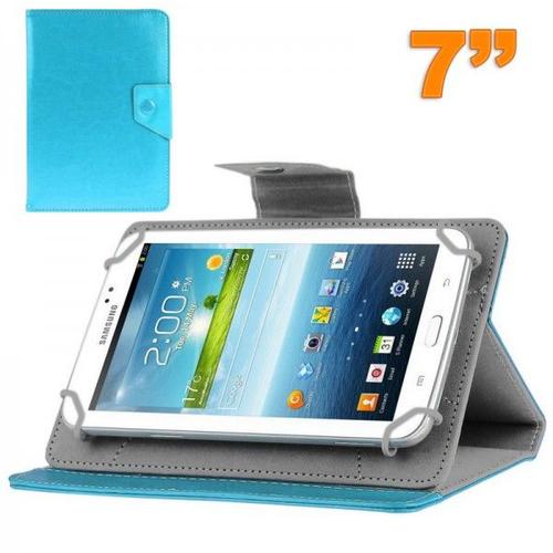 Housse Universelle Tablette 9 Pouces Support Étui Ajustable Bleu Ciel