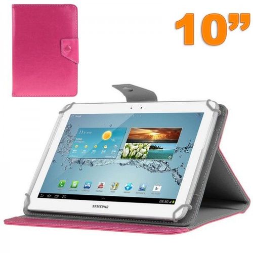 Housse Universelle Tablette 10 Pouces Ajustable 10.1'' Support Rose