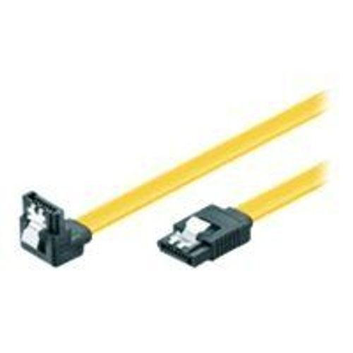 M-CAB - Câble SATA - Serial ATA 150/300/600 - SATA (F) verrouillé pour SATA (F) incliné - 70 cm - verrouillé