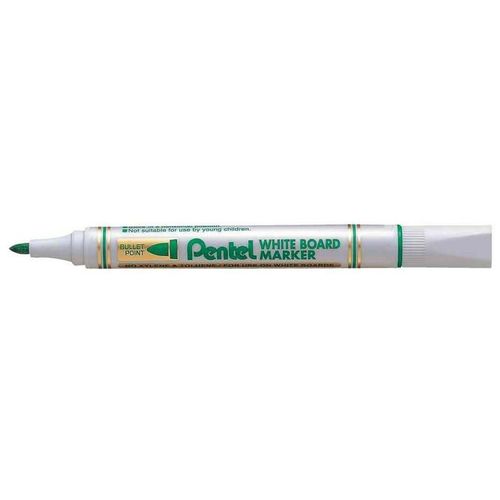 Pentel Lot De 3 Marqueurs Pour Tableau Blanc Mw85, Pointe Ogive, Vert