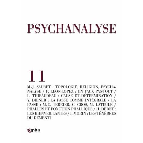 Psychanalyse N° 11, Janvier 2008
