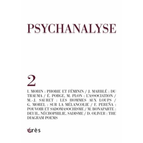Psychanalyse N° 2 - Phobie, Mélancolie, Perversion