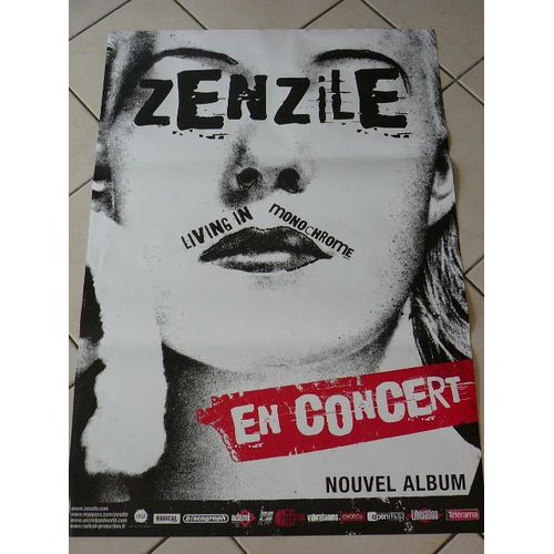 Zenzile - Living In Monochrome - Affiche Musique / Concert / Poster