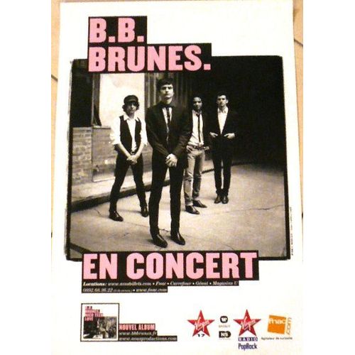 B.B. Brunes - Affiche Musique / Concert / Poster