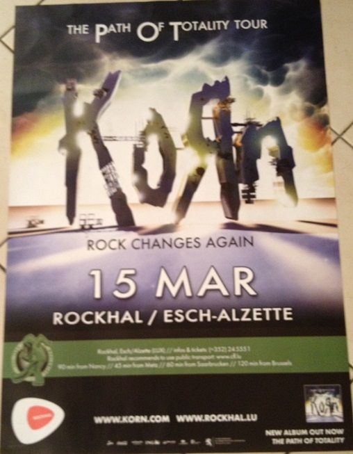 Korn - Rock Changes Again - Affiche Musique / Concert / Poster
