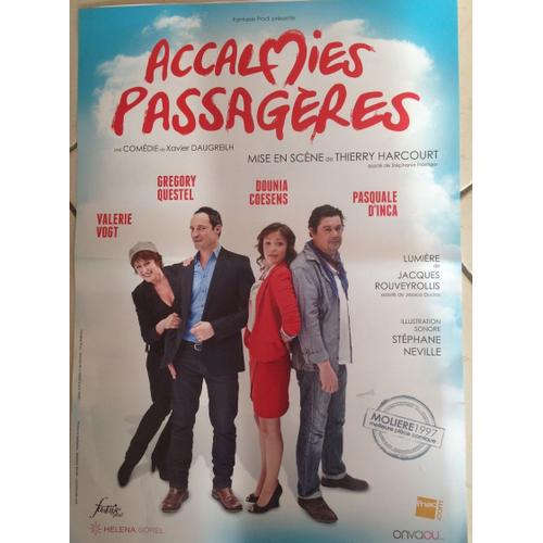 Accalmies Passagères - Dounia Coesens - Affiche Musique / Concert / Poster