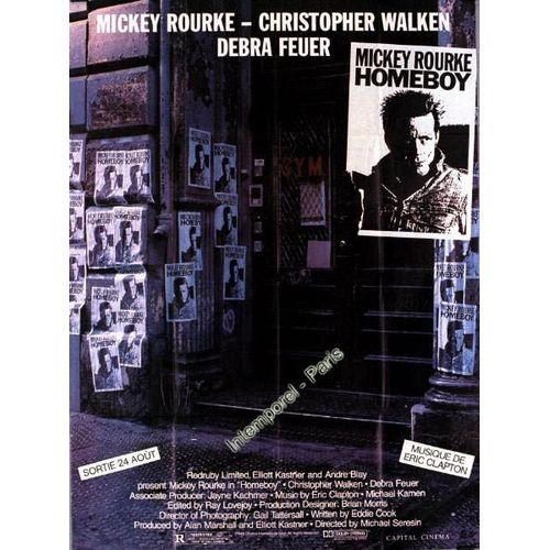 Homeboy - 1987 - Mickey Rourke - Affiche Cinema Originale