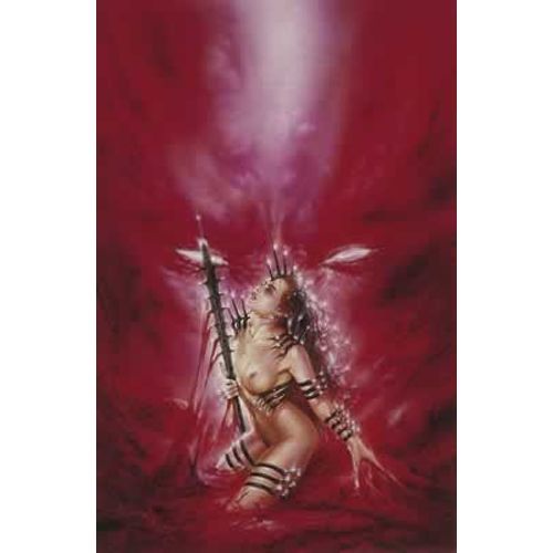 Luis Royo - Girl Red Background N°5 - Affiche / Poster Envoi En Tube
