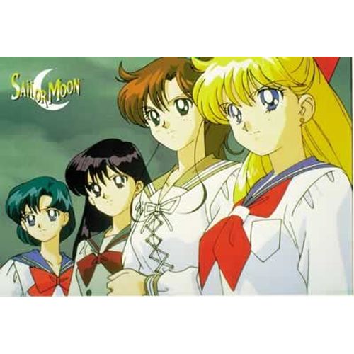 Sailor Moon - Four Girls Sideways - Affiche / Poster Envoi En Tube