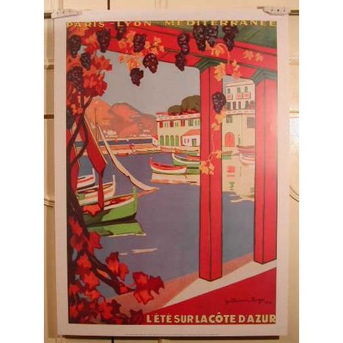 Côte D'azur (Vigne) -  - Affiche / Poster Envoi En Tube
