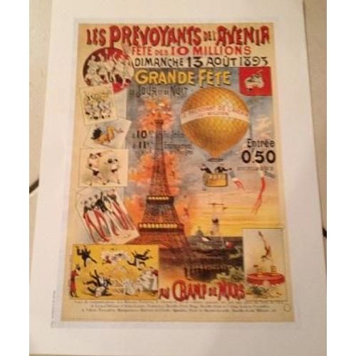 Les Prévoyants De L'avenir - Tour Eiffel    - Affiche / Poster Envoi En Tube