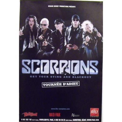 Scorpions -  - Affiche / Poster Envoi En Tube