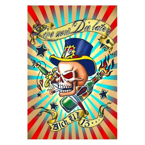 Alchemy - Live Now  Die Later - Affiche / Poster Envoi En Tube