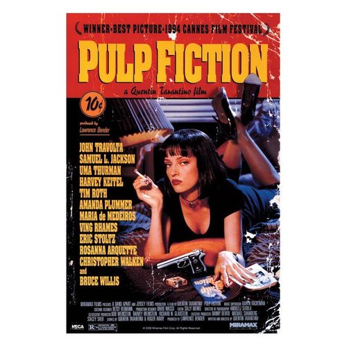 Pulp Fiction - Uma Thurman - Affiche / Poster Envoi En Tube
