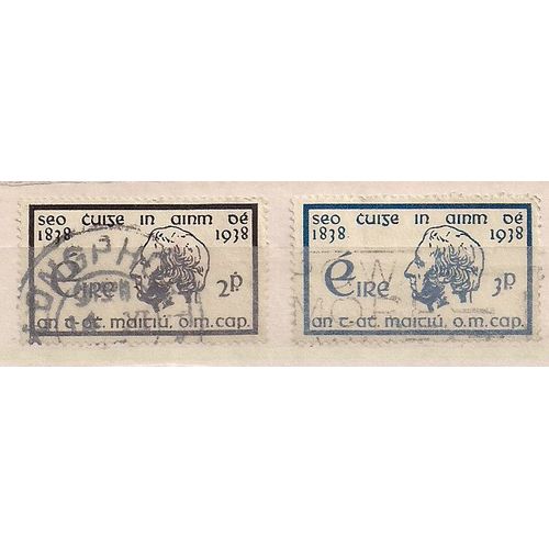 Irlande- Lot De 2 Timbres Oblitérés- Père Mathew- N°73/74
