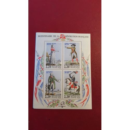 Bloc Bicentenaire Revolution Francaise