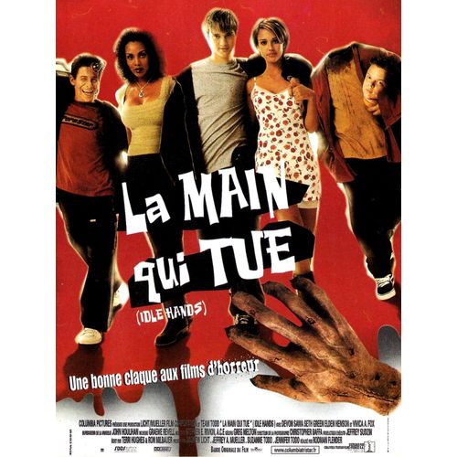 La Main Qui Tue / Idle Hands - Affiche Originale De Cinéma - Format 120x160 Cm - Un Film De Rodman Flender Avec Devon Sawa, Seth Green, Elden Henson, Jessica Alba, Christopher Hart - Année 1999