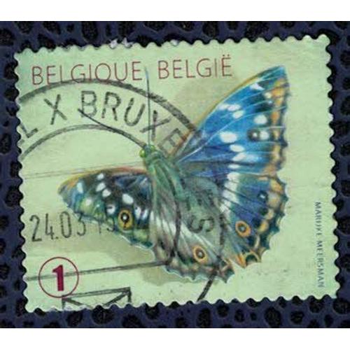 Belgique Oblitéré Rond Used Papillon Petit Mars Changeant Apatura Ilia Su