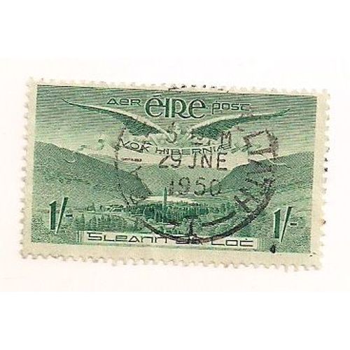 Irlande- Timbre Oblitéré- Cachet Rond 29 Juin 1950- Landschap Boven Engel