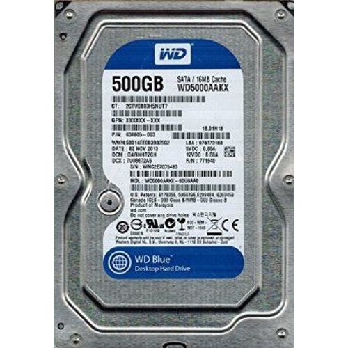 WD Blue WD5000AAKX-60U6AA0  HD 500 Go 7.2K SATA3 6Gb