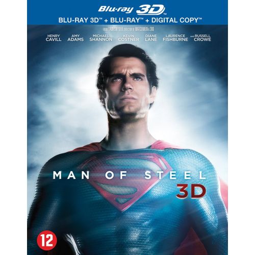 Man Of Steel 3d - Combo Blu-Ray 3d + Blu-Ray 2d + Copie Digitale - Edition Belge