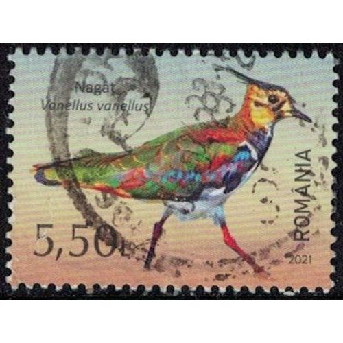 Roumanie 2021 Oblitéré Used Oiseau Vanellus Vanellus Vanneau Huppé Y&t Ro 6677 Su
