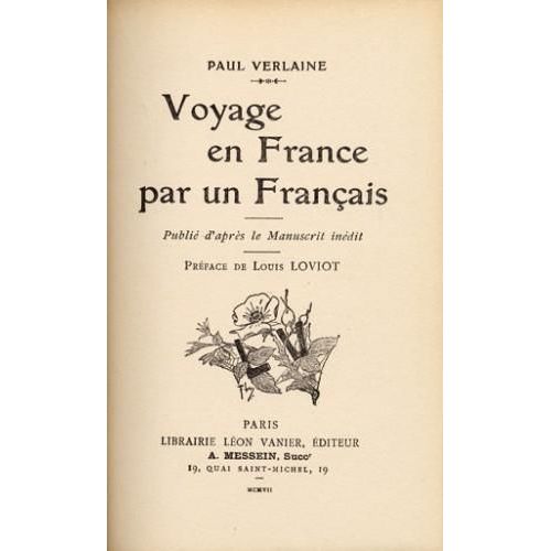 Voyage En France Par Un Francais