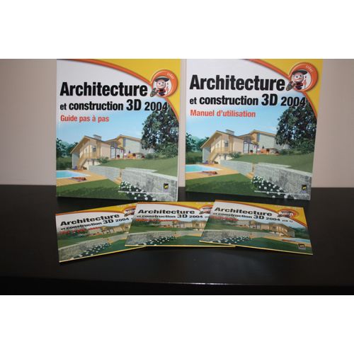 Architecture Et Construcion 3 D 2004 Manuel D Utilisation + Guide Pas A Pas+ Cd