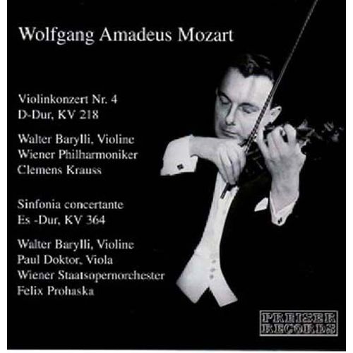 Concertos Pour Violon Et Orchestre No. 4 En Ré Majeur Kv218, Symphonie Concertante Pour Violon, Alto Et Orchestre En Mi Majeur Kv364
