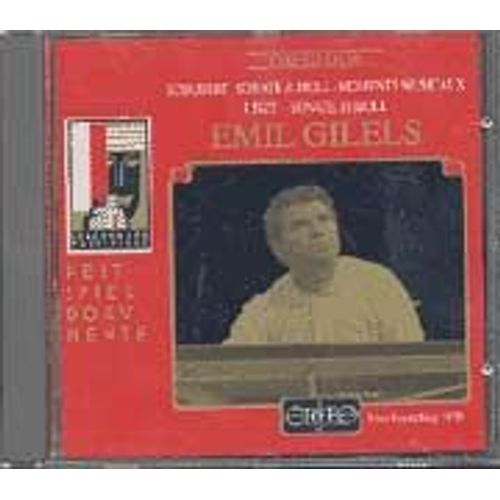 Schubert Sonate D 784 Moments Musicaux D 780 Liszt Sonate En Si M Gilels, Piano