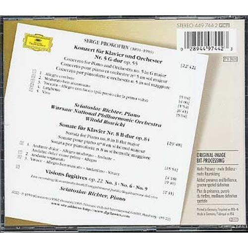 Concerto Pour Piano No. 5, Sonate Pour Piano No. 8