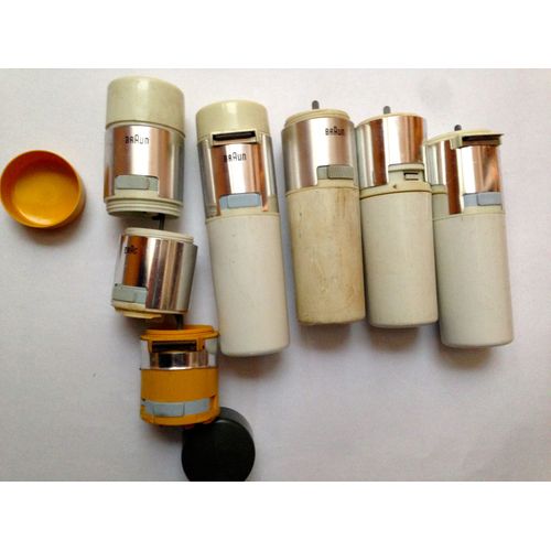 Braun Lot Rasoirs À Pile Pour Réparation Et Pièces