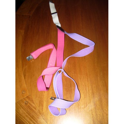 Bretelle Rose/Mauve Élastique Réglable Comme Neuve