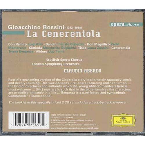 La Cenerentola, Opéra En 2 Actes
