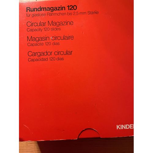 Trieuse à diapositives - Magasin circulaire pour 120 diapos