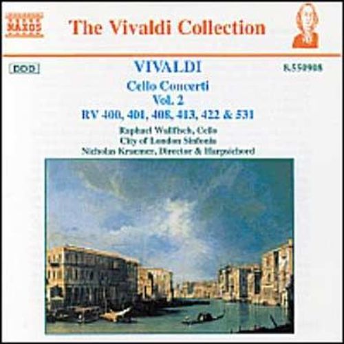 Concertos Pour Violoncelle Vol. 2 : Rv 400, 401, 408, 413, 422 & 531