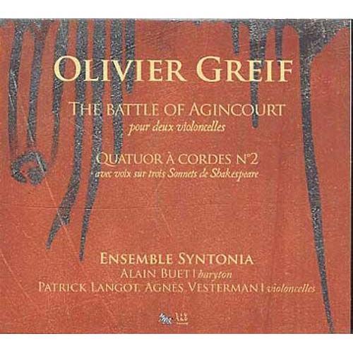 La Bataille D'agincourt Pour 2 Violoncelles, Quatuor À Cordes No. 2 Avec Voix Sur 3 Sonnets