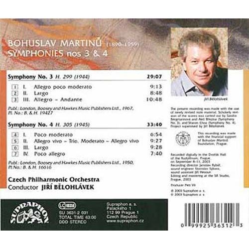 Symphonies Nos. 3 Et 4