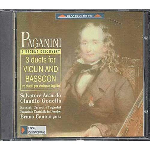 Duos Pour Violon & Basson, Cantabile En Re Accardo, Violon & Gonella, Basson + Rossini
